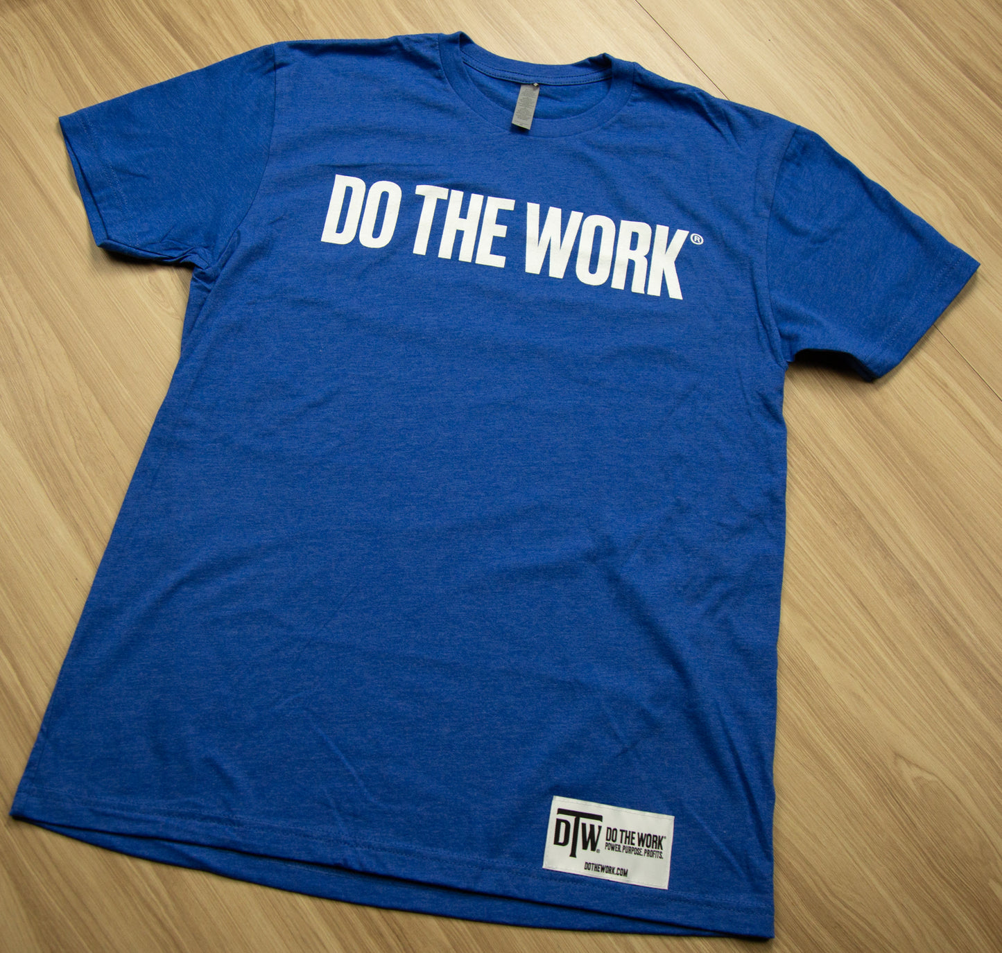 DO THE WORK® Blue Tshirt W/ White Tag