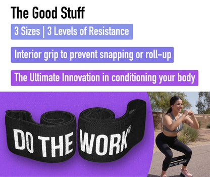 DO THE WORK® Exercise Resistance Glute Bands